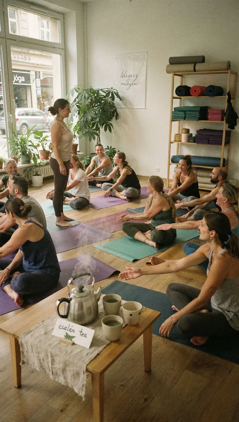 Csalán zöld tea levelek közelről, friss zöld színben.